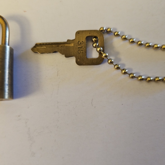 Louis Vuitton Brass Padlock & Key #318 - Picture 3 of 3